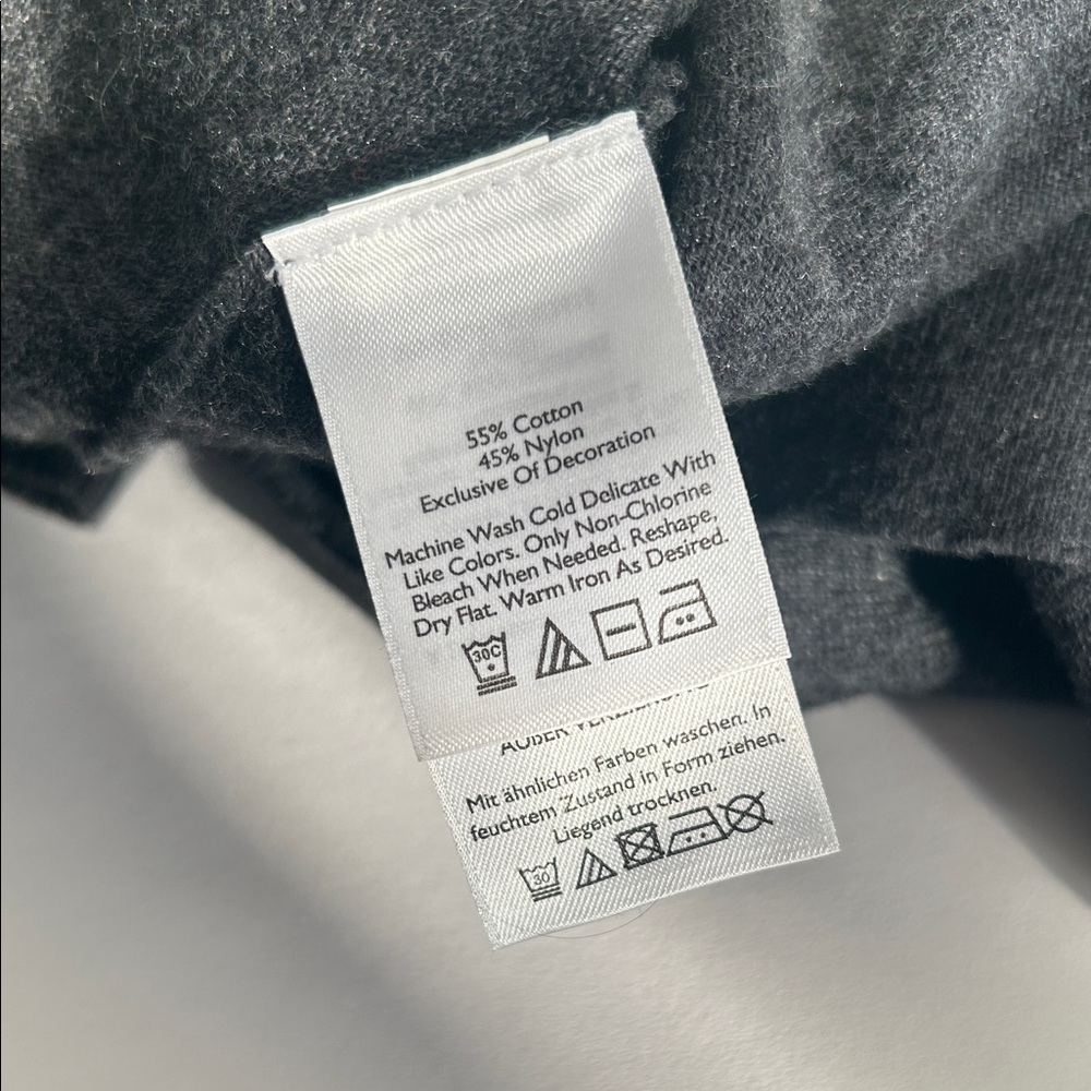 Eddie Bauer Charcoal V-Neck Sweater - Picture 4 of 5